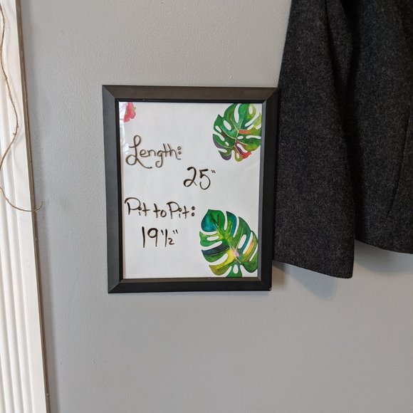 L.L.Bean 100% Wool Blazer Jacket Black 10 Petite - Picture 9 of 9